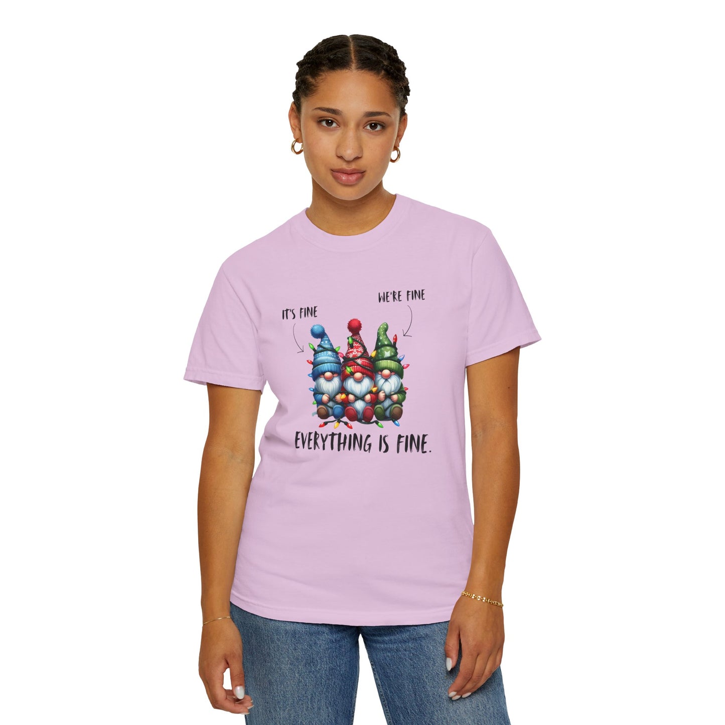 Christmas Gnomes Shirt – Cute Holiday Lights Graphic Tee